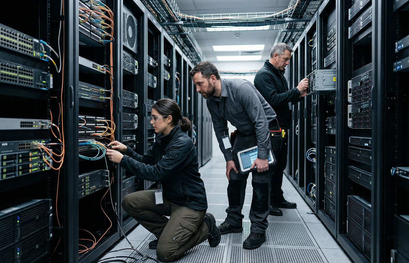 Il nostro team al data center
